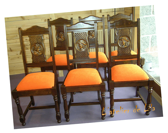 six chaises bretonnes