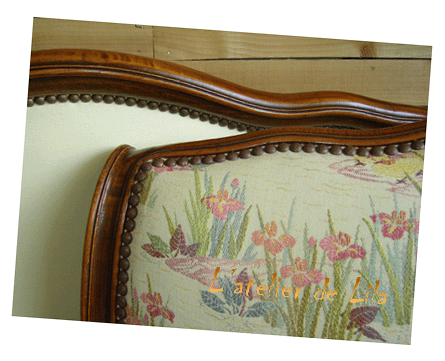 tête de lit style louis XV-détail