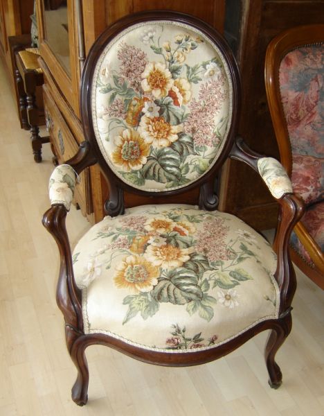fauteuil en médaillon napoléon III